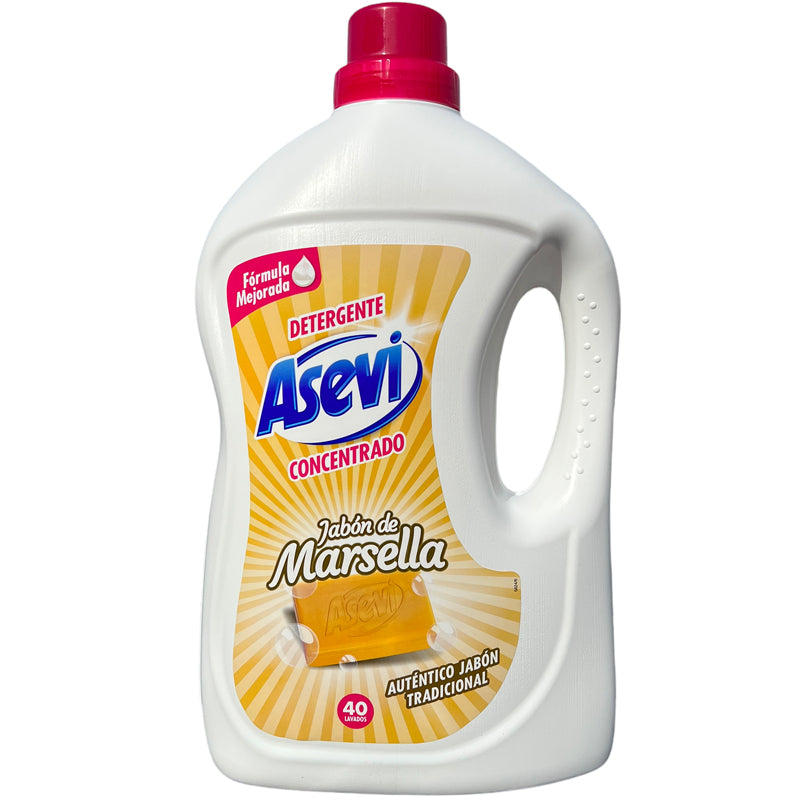 ASEVI Detergent Wash Gel JABON DE MARSELLA 40 washes 2.4 Litres